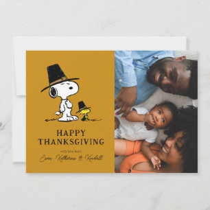 Cartes Pour Fêtes Annuelles cacahuètes Bons thanksgivings pèlerins