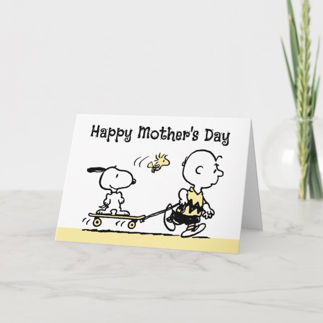 Cartes Pour Fêtes Annuelles cacahuètes | Happy Mother's Day Skateboard (Devant)