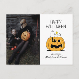 Cartes Pour Fêtes Annuelles cacahuètes Joyeux Halloween Snoopy & Jack O'Lant
