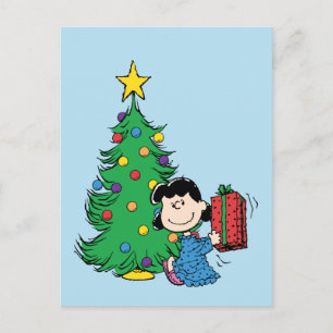 Cartes Pour Fêtes Annuelles cacahuètes   Lucy Christmas Tree