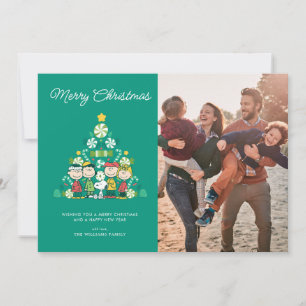 Cartes Pour Fêtes Annuelles Cacahuètes   Sapin de Noël à la menthe poivrée