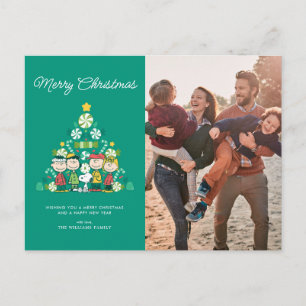 Cartes Pour Fêtes Annuelles Cacahuètes   Sapin de Noël à la menthe poivrée