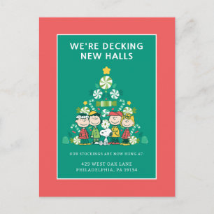 Cartes Pour Fêtes Annuelles Cacahuètes   Sapin de Noël à la menthe poivrée