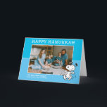 Cartes Pour Fêtes Annuelles cacahuètes | Snoopy Happy Hanoukka<br><div class="desc">Envoyez cette amusante carte de vacances Peanuts. Personnalisez avec votre photo.</div>