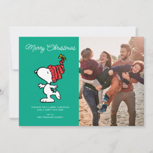 Cartes Pour Fêtes Annuelles cacahuètes   Snoopy hiver Joyeux Noël