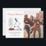 Cartes Pour Fêtes Annuelles cacahuètes | Snoopy Ho Ho Ho Plat alimentaire<br><div class="desc">Snoopy est un mignon beagle de la bande dessinée Peanuts de Charles Schulz. Pendant Noël,  il s'habille souvent comme Père Noël,  apportant joie et rire à tout le monde.</div>