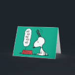 Cartes Pour Fêtes Annuelles cacahuètes | Snoopy Ho Ho Ho Plat alimentaire<br><div class="desc">Snoopy est un mignon beagle de la bande dessinée Peanuts de Charles Schulz. Pendant Noël,  il s'habille souvent comme Père Noël,  apportant joie et rire à tout le monde.</div>