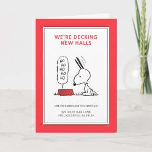 Cartes Pour Fêtes Annuelles cacahuètes Snoopy Ho Ho Ho Plat alimentaire