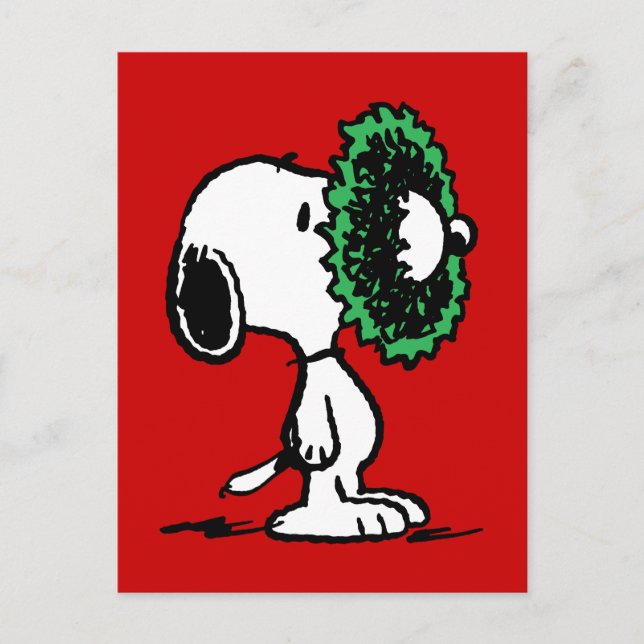 Cartes Pour Fêtes Annuelles cacahuètes | Snoopy pour les fêtes (Devant)