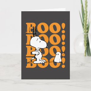 Cartes Pour Fêtes Annuelles cacahuètes Snoopy & the Boos