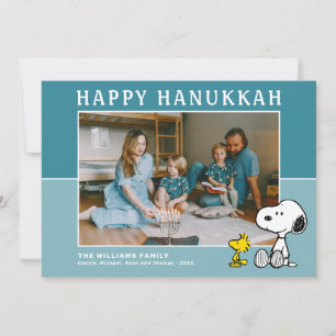 Cartes Pour Fêtes Annuelles cacahuètes Snoopy & Woodstock Happy Hanoukka