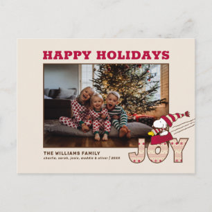 Cartes Pour Fêtes Annuelles cacahuètes   Snoopy & Woodstock Joy Sled Ride