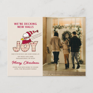 Cartes Pour Fêtes Annuelles cacahuètes   Snoopy & Woodstock Joy Sled Ride