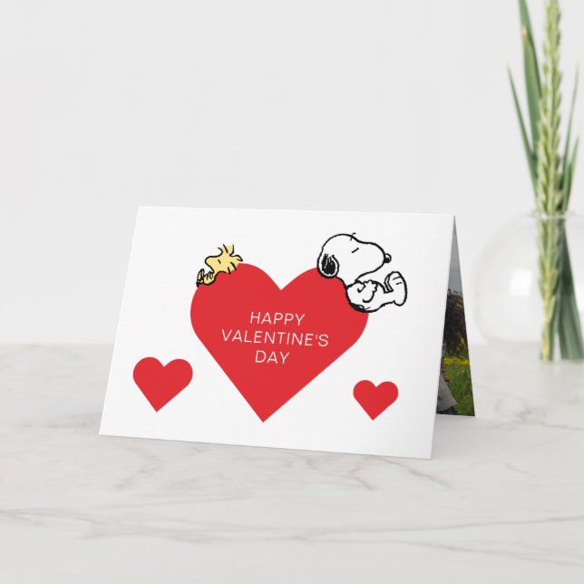 Cartes Pour Fêtes Annuelles cacahuètes | Woodstock & Snoopy Valentine (Devant)