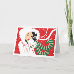 Cartes Pour Fêtes Annuelles Cacao chaud