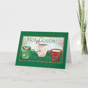 Cartes Pour Fêtes Annuelles Cacao d'hiver