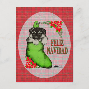 Cartes Pour Fêtes Annuelles Cachorrito Feliz Navidad