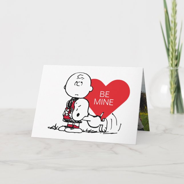 Cartes Pour Fêtes Annuelles Cachou | Saint-Valentin Snoopy & Charlie Brown (Devant)