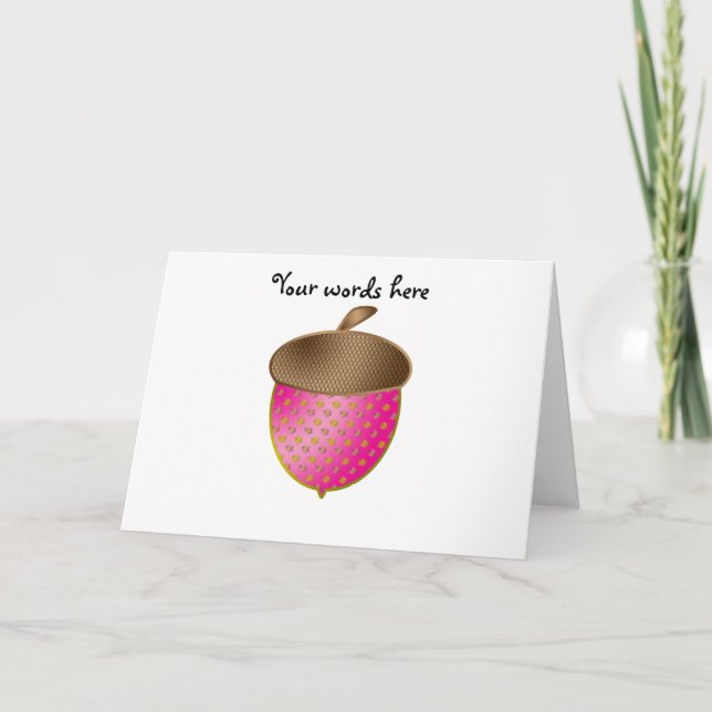 Cartes Pour Fêtes Annuelles Cacre rose (Devant)