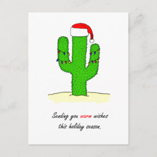 Cartes Pour Fêtes Annuelles Cactus Christmas