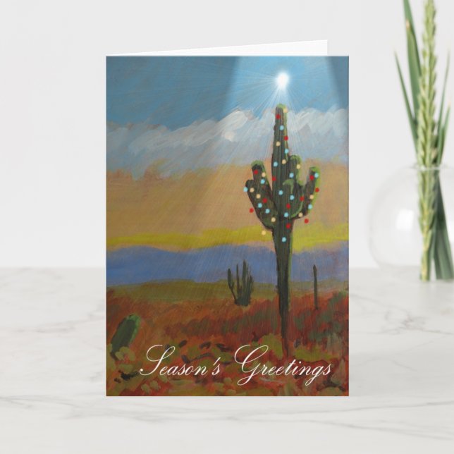 Cartes Pour Fêtes Annuelles Cactus Christmas (Devant)