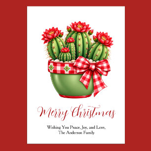 Cartes Pour Fêtes Annuelles Cactus de Noël