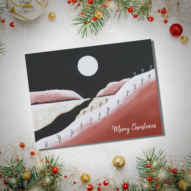 Cartes Pour Fêtes Annuelles Cactus de Noël du sud-ouest du désert (Créateur téléchargé)