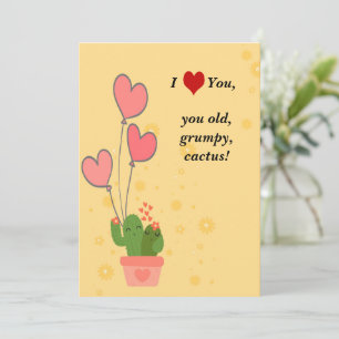 Cartes Pour Fêtes Annuelles Cactus mignon