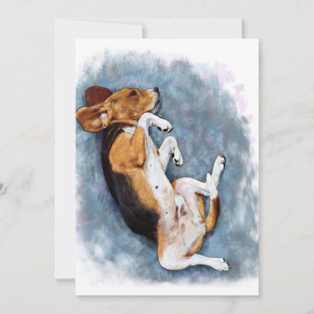 Cartes Pour Fêtes Annuelles Cadeau beagle, Cadeau Amoureux des chiens, Idée ca (Devant)