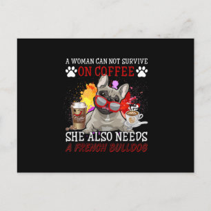 Cartes Pour Fêtes Annuelles Cadeau Bulldog Café Elle a aussi besoin d'un Bou