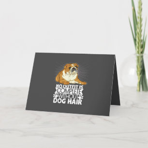 Cartes Pour Fêtes Annuelles Cadeau Chien Femmes Hommes Enfants Bouledogue An