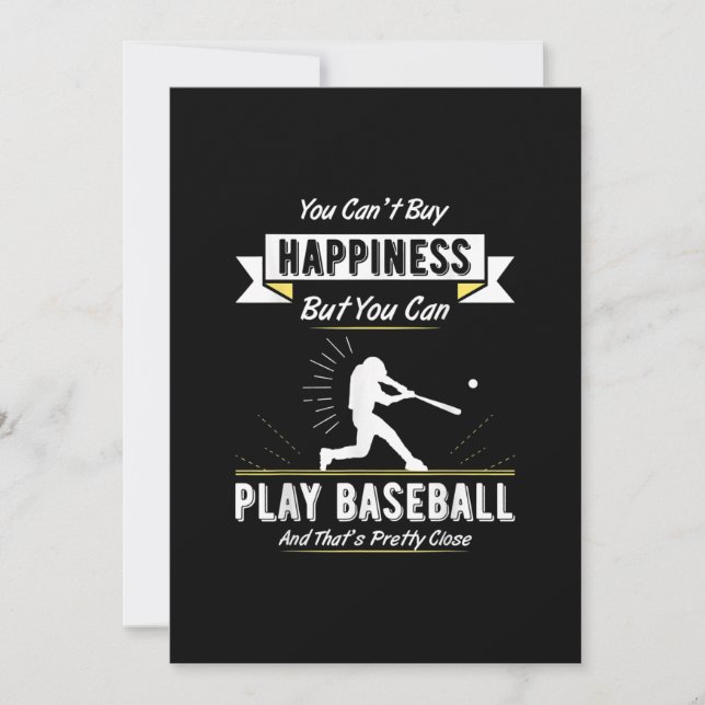 Cartes Pour Fêtes Annuelles Cadeau D'Amoureux De Baseball Pour Joueur D'Équipe (Devant)
