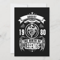 Cadeau d'août | 1980 La Naissance Des Légendes