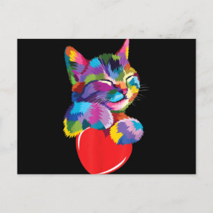 Cartes Pour Fêtes Annuelles Cadeau de chat mignon pour les amateurs de chaton 