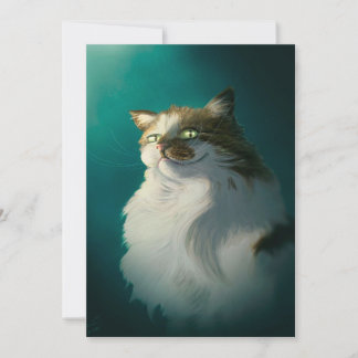 Cartes Pour Fêtes Annuelles Cadeau De Chat Sly Cute| Chat Drôle Pour La Fête d