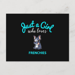 Cartes Pour Fêtes Annuelles Cadeau de chien bouledogue français pour filles en
