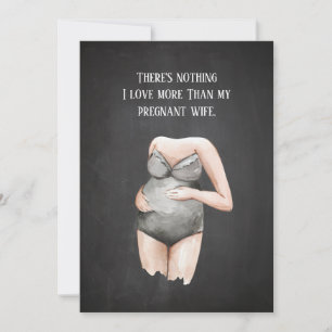 Cartes Pour Fêtes Annuelles Cadeau de grossesse romantique adorable pour femme