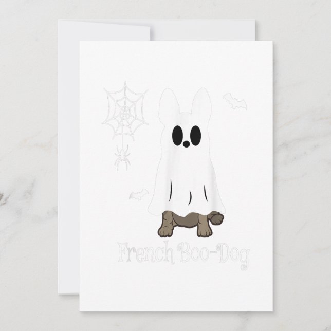 Cartes Pour Fêtes Annuelles Cadeau de Halloween de Bouledogue français French  (Devant)