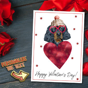 Cartes Pour Fêtes Annuelles Cadeau de la Saint-Valentin pour amateur de chien