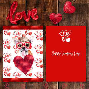 Cartes Pour Fêtes Annuelles Cadeau de la Saint-Valentin pour amateur de chien 