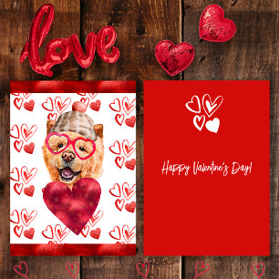 Cartes Pour Fêtes Annuelles Cadeau de la Saint-Valentin pour amateur de chien 