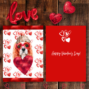 Cartes Pour Fêtes Annuelles Cadeau de la Saint-Valentin pour amateur de chien 