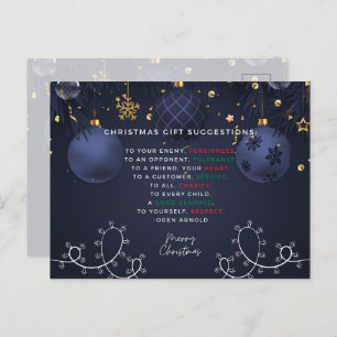 Cartes Pour Fêtes Annuelles Cadeau de Noël