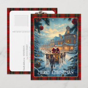 Cartes Pour Fêtes Annuelles Cadeau de Noël classique avec photo personnalisée
