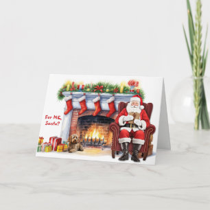 Cartes Pour Fêtes Annuelles Cadeau de Noël de Saint-Nicolas Chien Cockapoo