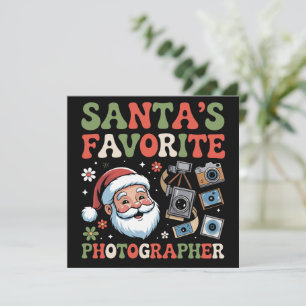 Cartes Pour Fêtes Annuelles Cadeau de Noël drôle du photographe préféré du Pèr