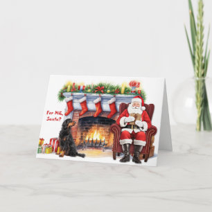 Cartes Pour Fêtes Annuelles Cadeau de Noël du Setter Gordon Chien Noël Mignon