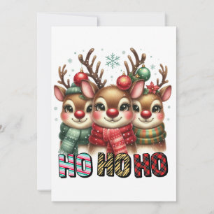 Cartes Pour Fêtes Annuelles Cadeau de Noël Ho Ho Ho