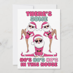 Cartes Pour Fêtes Annuelles Cadeau de Noël Ho Ho Ho Dans Cette Maison