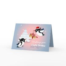 Cadeau de Noël mignon d'oiseaux